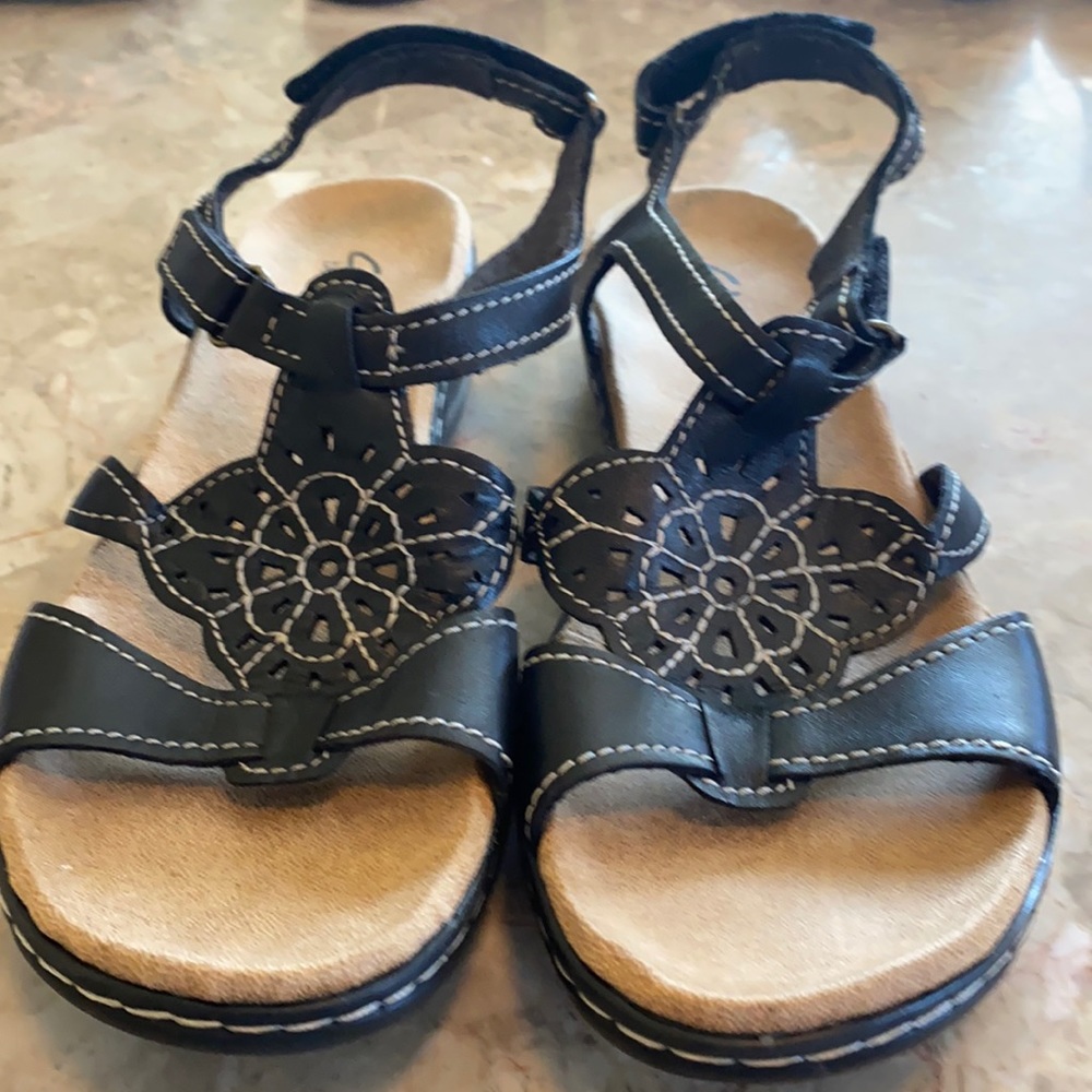 Clark New Black Sandal